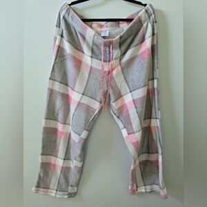 Secret Treasures Pink and Gray Plaid Pajama Pants
